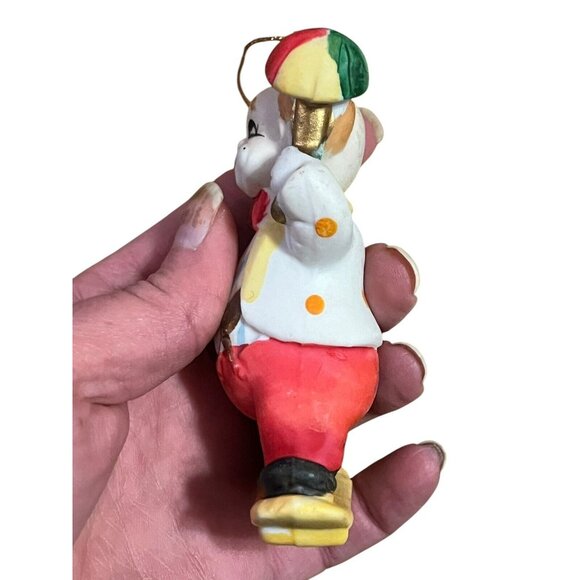 Vintage Retro Christmas Around The World Set Of 3 Circus Clown Ornaments Ceramic - Picture 9 of 16